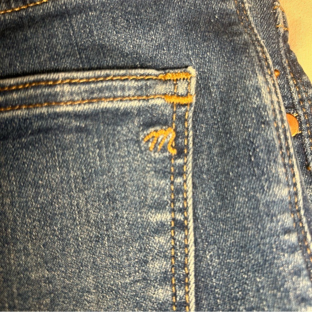 Madewell 9" Mid-Rise Skinny Jeans 24P Petite Blue Fair Trade Stretch Denim - Picture 8 of 13